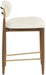 Riccio - Fabric Stool - Walnut Frame - Simple Home Plus