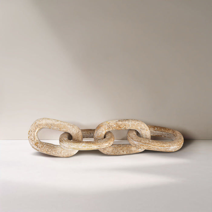 Lynx - Travertine Decorative Chain Links - Natural - Simple Home Plus