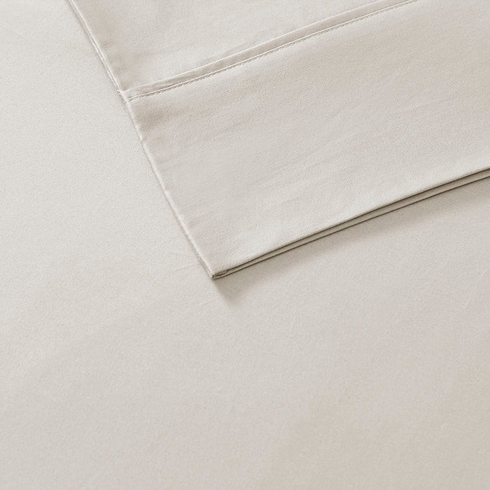 300 Thread Count Organic Cotton - King Deep Pocket Sheet Set - Ivory - Simple Home Plus