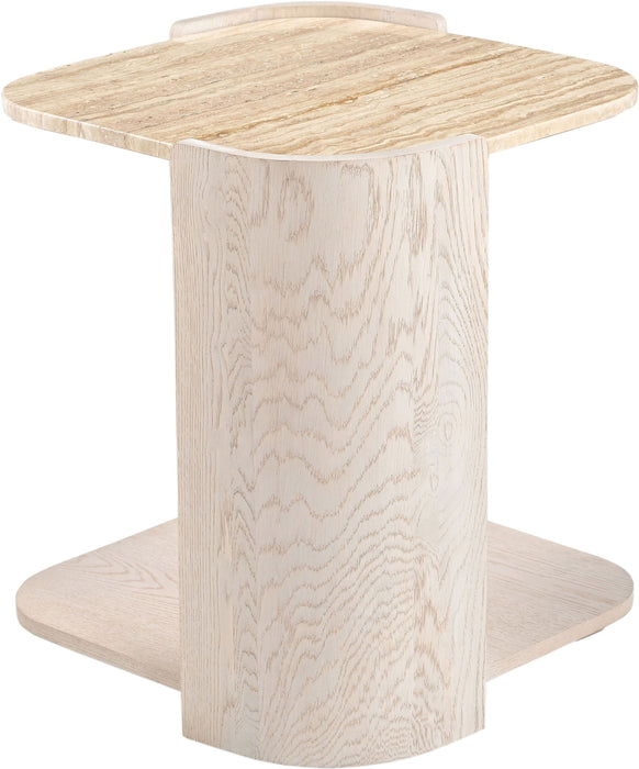Calabria - Marble And Oak Wood Table - Simple Home Plus