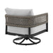 Alegria - Outdoor Patio Swivel Rocking Chair With Cushions - Black / Gray - Simple Home Plus