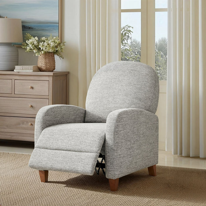 Raylin - Upholstered Push Back Recliner - Gray