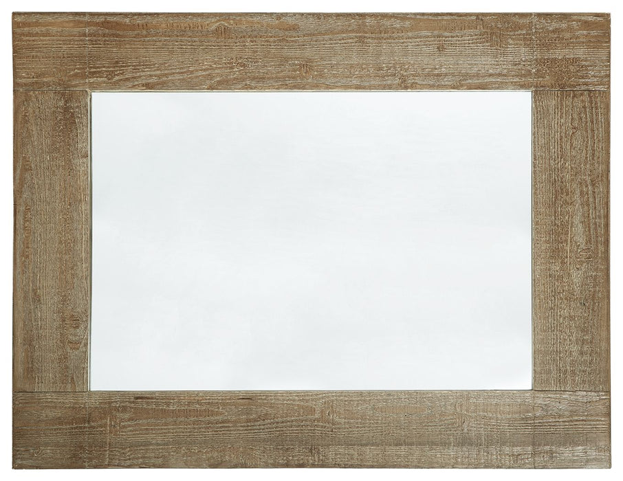 Waltleigh - Distressed Brown - Accent Mirror - Simple Home Plus