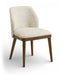 Valeo - Linen Textured Fabric Upholstered Dining Chair (Set of 2) - Painted Brown Base - Simple Home Plus