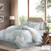 Knowles - California King Complete Comforter And Sheet Set - Aqua - Simple Home Plus