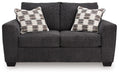 Loreo - Loveseat - Ebony - Simple Home Plus