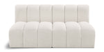 Arc - Boucle Fabric 2 Seats Modular Sofa - Simple Home Plus