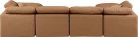Indulge - Faux Leather 6 Piece Modular Double Chaise Sectional - Simple Home Plus