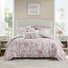 Adele - Full/Queen 5 Pieces Comforter Set With Decorative Pillows - Pink - Simple Home Plus