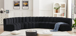 Arc - Velvet 7 Piece U-Shaped Modular Sofa - Simple Home Plus