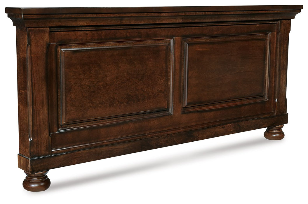 Porter - Queen Panel Footboard - Rustic Brown - Simple Home Plus