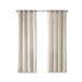 Englewood - 63" Solid Piece Dyed Grommet Top Window Panel - Natural - Simple Home Plus