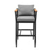 Orlando - Outdoor Patio Bar Stool With Cushions - Simple Home Plus