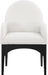 Waldorf - Boucle Dining Arm Chair With Black Legs - Simple Home Plus