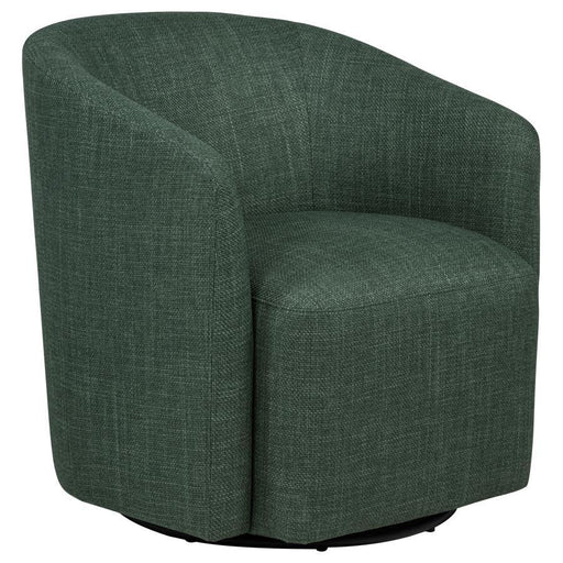 Mossbrook - Fabric Upholstered Swivel Accent Chair - Simple Home Plus