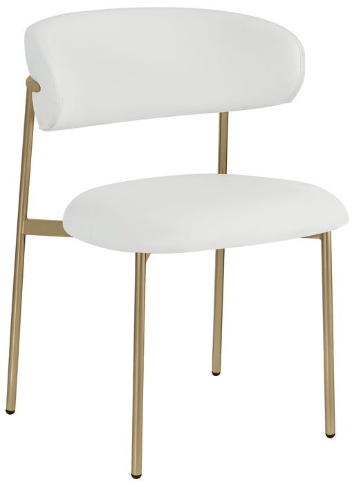 Lupita - Dining Chair With Brushed Gold Legs(Set of 2) - Simple Home Plus