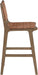 Entwine - Vegan Leather Upholstered Counter Stool - Painted Brown - Simple Home Plus