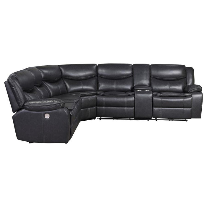 Sycamore - Upholstered Power Reclining Sectional Sofa - Simple Home Plus
