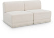 Ollie - 2 Seat Armless Modular Sofa - Simple Home Plus