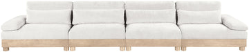 Turin - Chenille Fabric Upholstered Modular Sectional - White - Simple Home Plus