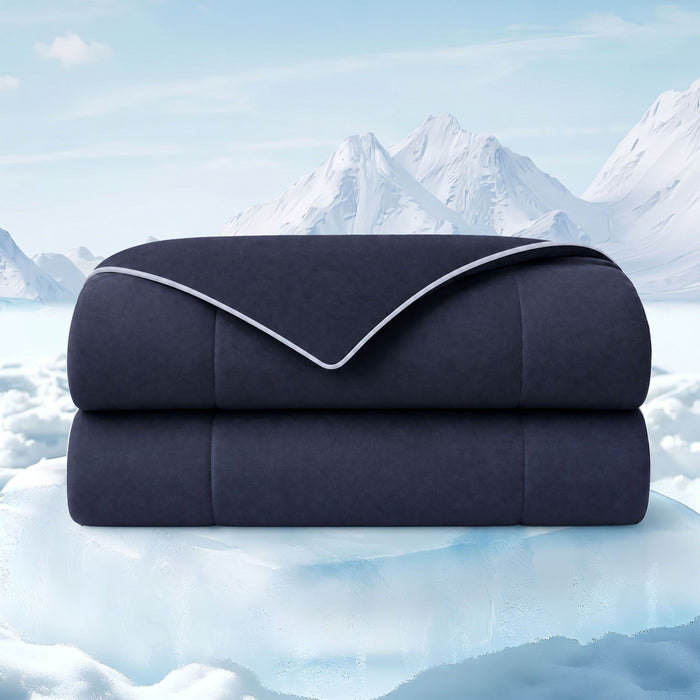 Cooling Lightweight - Twin Down Alternative Comforter - Navy