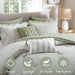 Darcy - 5 Piece King Print Comforter Set - Sage Green - Simple Home Plus