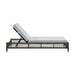 Alegria - Outdoor Patio Adjustable Chaise Lounge Chair In Aluminum With Gray Rope And Cushions - Simple Home Plus
