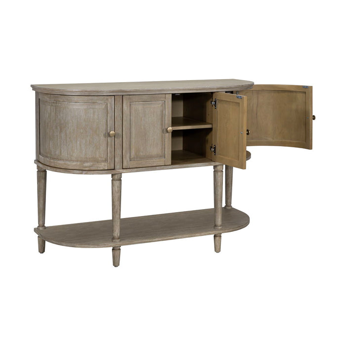 Ayanna - Accent Cabinet With Lower Shelf - Reclaimed Wheat - Simple Home Plus