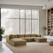 Shaggy - 5 Piece Modular Sectional With Chaise And Ottoman - Simple Home Plus