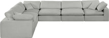 Comfy - 6 Piece Linen Modular Corner Sectional - Simple Home Plus