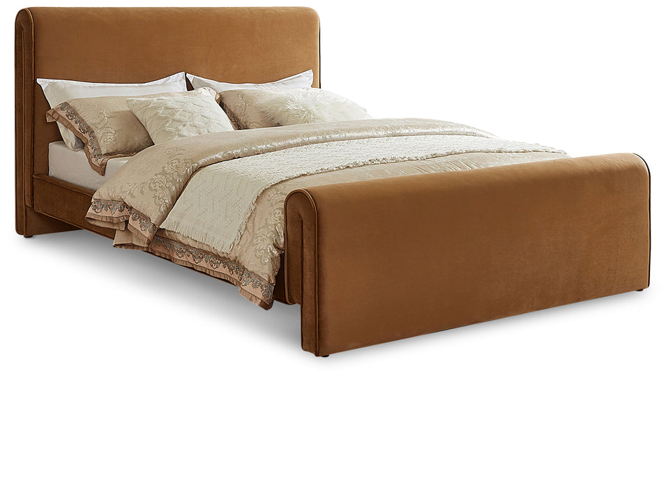 Sloan - Velvet Upholstered Bed - Simple Home Plus