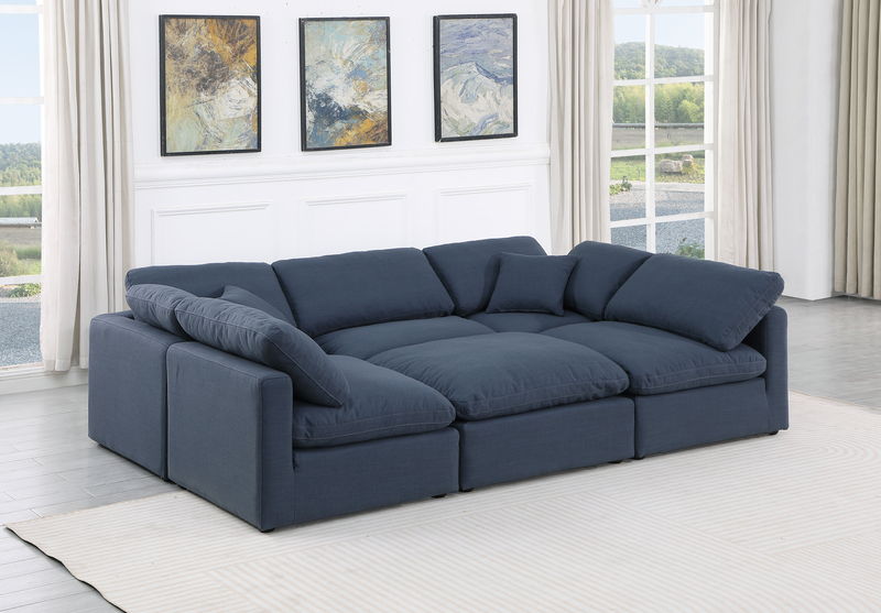 Indulge - Linen 6 Piece Modular Sectional
