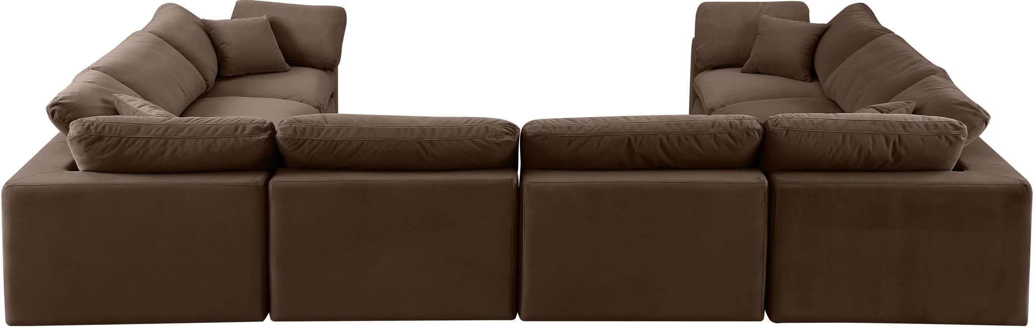 Comfy - 8 Piece Velvet Modular Sectional - Simple Home Plus