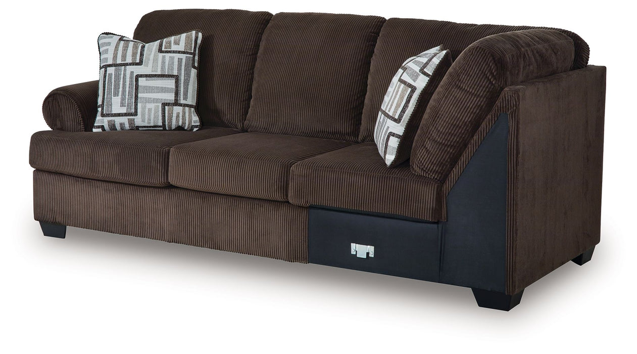 Kimlee - LAF Sofa - Chocolate - Simple Home Plus