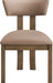Lavrin - Vegan Leather Upholstered Dining Side Chair (Set of 2) - Walnut Base - Simple Home Plus