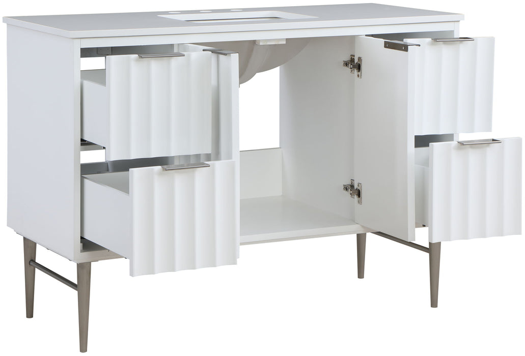 Modernist - Bathroom Vanity With Chrome Legs - Simple Home Plus