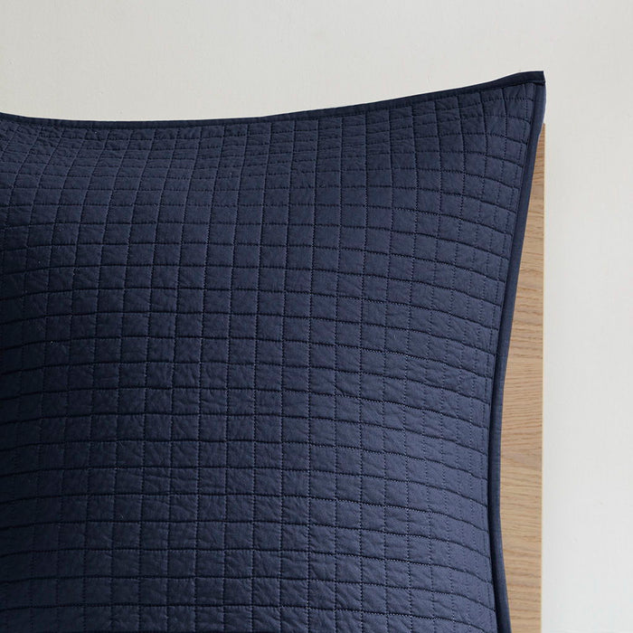 Brooklyn - King Comforter Set - Indigo Blue - Simple Home Plus