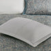 Aubrey - 5 Piece Queen Jacquard Bedspread Set With Throw Pillows - Blue - Simple Home Plus