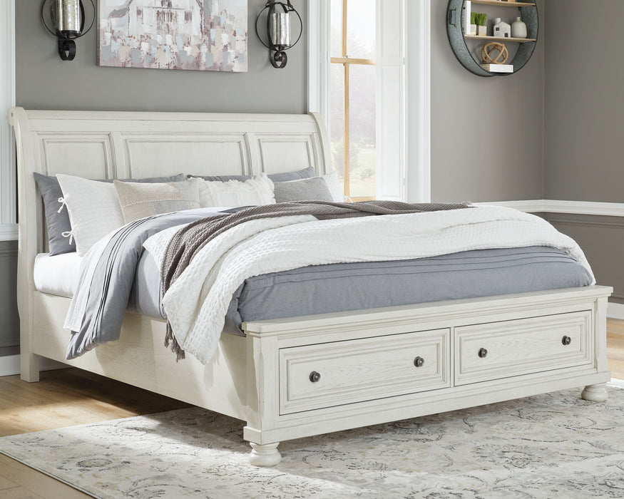 Robbinsdale - Sleigh Bed - Simple Home Plus