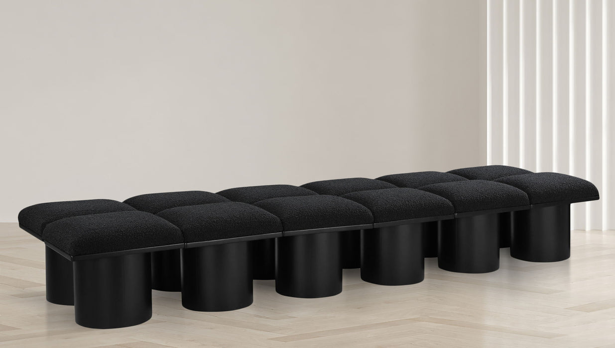 Pavilion - 12 Piece Modular Bench With Black Base - Simple Home Plus