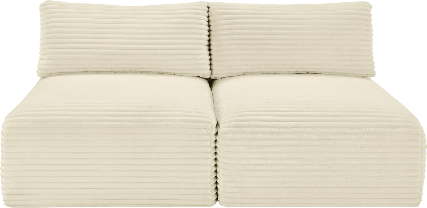 Shaggy - 2 Seat Modular Armless Sofa - Simple Home Plus