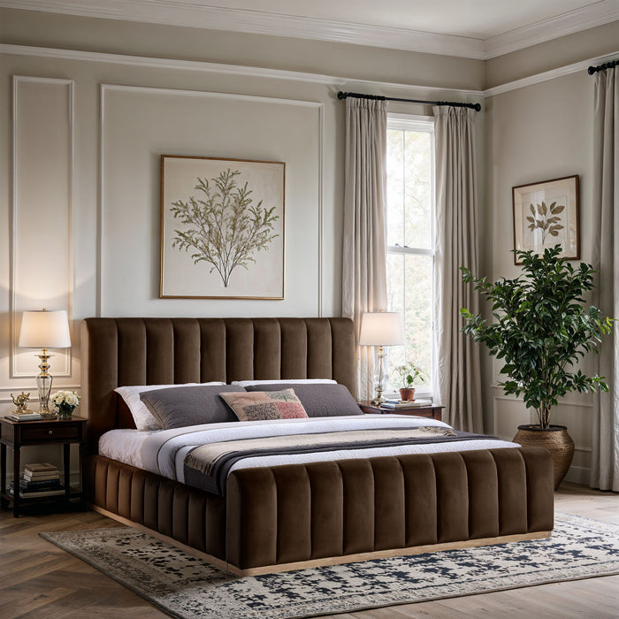 Amara - Velvet Bed - Simple Home Plus