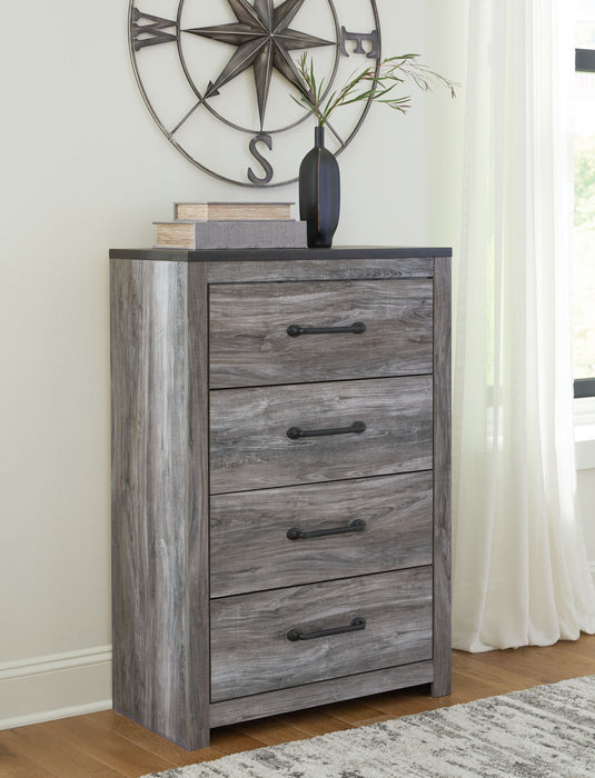 Bronyan - Dark Gray - Four Drawer Chest - Simple Home Plus