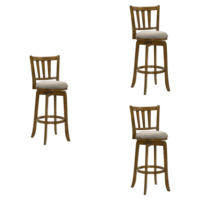 Wren - Modern Farmhouse Swivel Wood Bar Height Kitchen Bar Stool - Simple Home Plus
