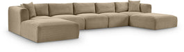 Shaggy - Fabric 7 Piece Modular Sectional With 2 Ottomans - Simple Home Plus