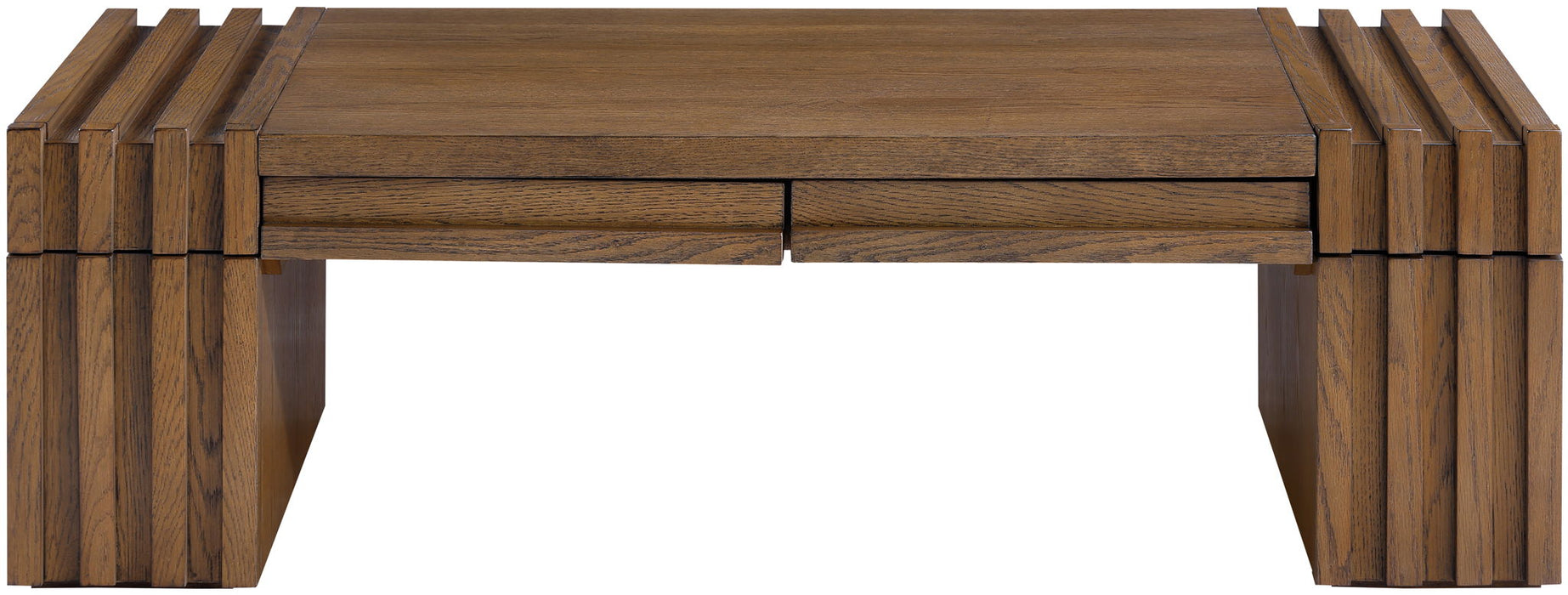 Stanton - Oak Veneer And Solid Wood Table - Simple Home Plus