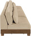 Turin - Chenille Fabric Upholstered Modular Sectional - Beige - Simple Home Plus