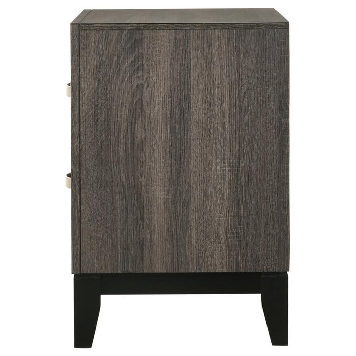 Watson - 2-Drawer Nightstand - Gray Oak - Simple Home Plus