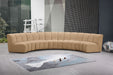 Infinity - 5 Piece Modular Sectional - Camel - Simple Home Plus