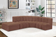 Arc - Faux Leather 5 Piece Corner Modular Sofa - Simple Home Plus